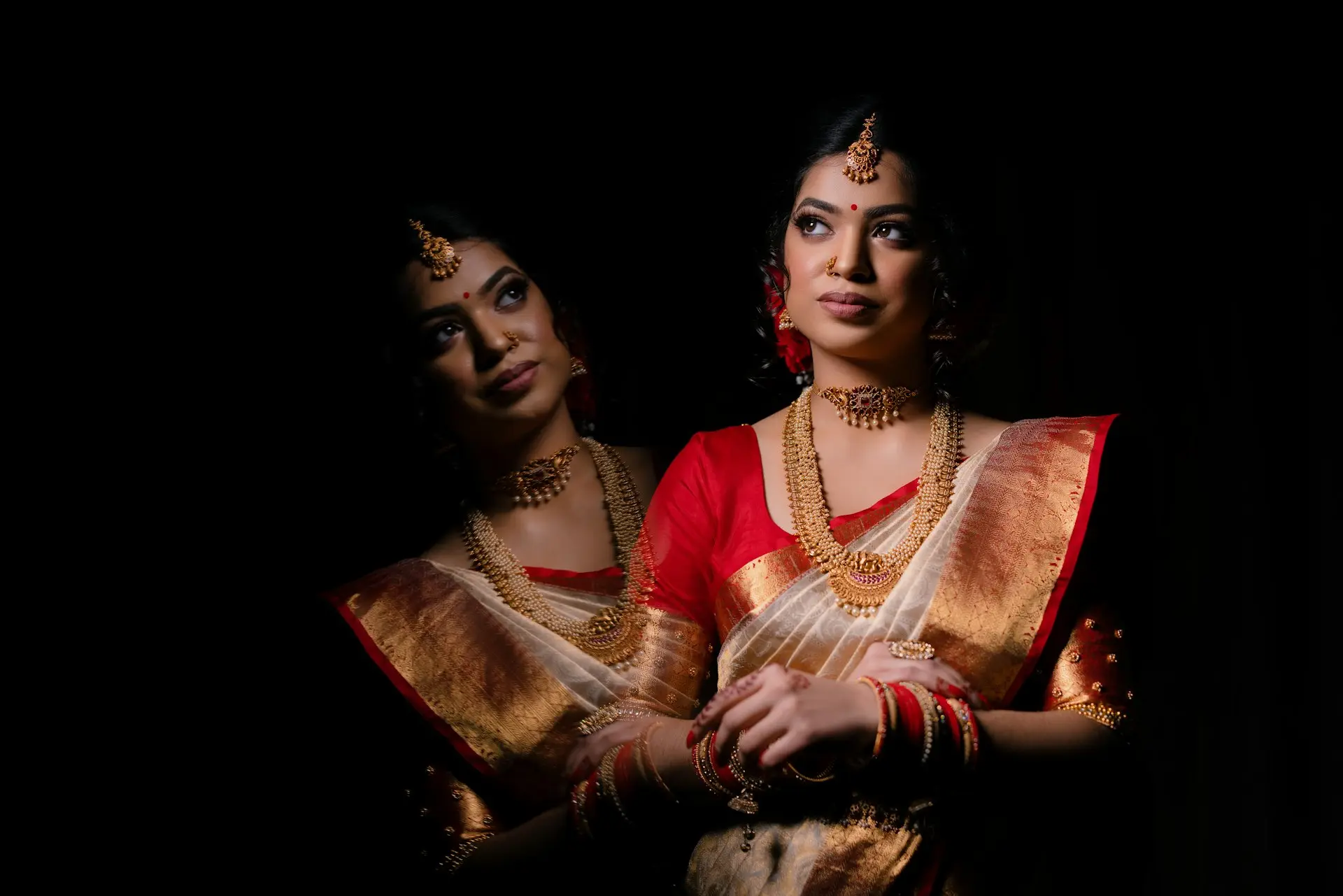 a couple of women standing next to each other