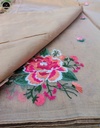 Biscuit Colour Kota Saree with Embroidery Work,  Unstitched Blouse Piece, Perfect For Summer, Daily Wear Saree-3