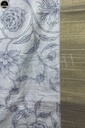 Lavonder Colour Bapta Silk Saree with Beautiful Sculpture Design in Pallu, Beautiful Printed Body with Unstitched Blouse Piece-3