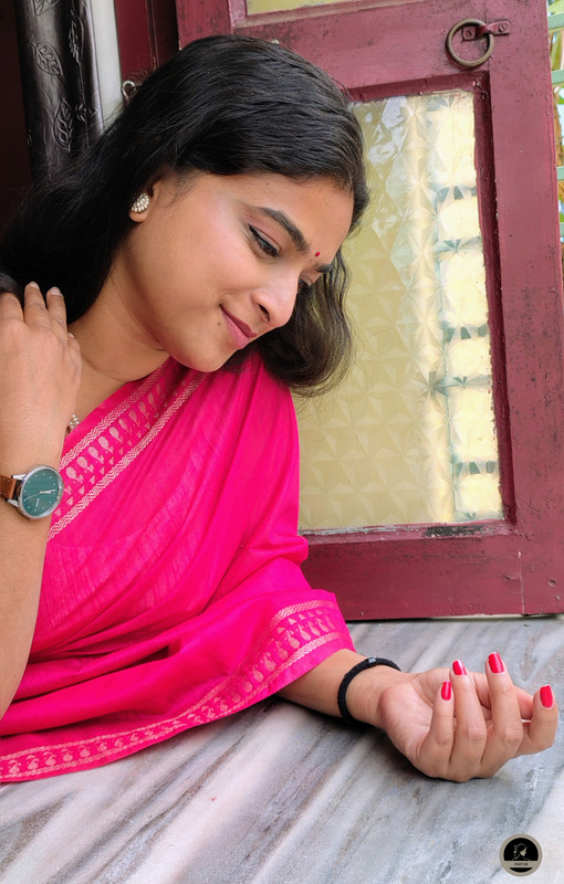 Bhagalpuri Daily Wear Saree, Plain Pink Colour Body with Designed Border, Comforable for Summer-0