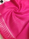 Bhagalpuri Daily Wear Saree, Plain Pink Colour Body with Designed Border, Comforable for Summer-3