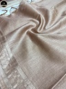 Bhagalpuri Daily Wear Saree, Plain Cream Colour Body with Designed Border, Comforable for Summer-3
