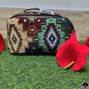 Printed Jute Multi Color Cosmetic Pouch-1