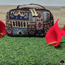 Printed Jute Multi Color Cosmetic Pouch-1