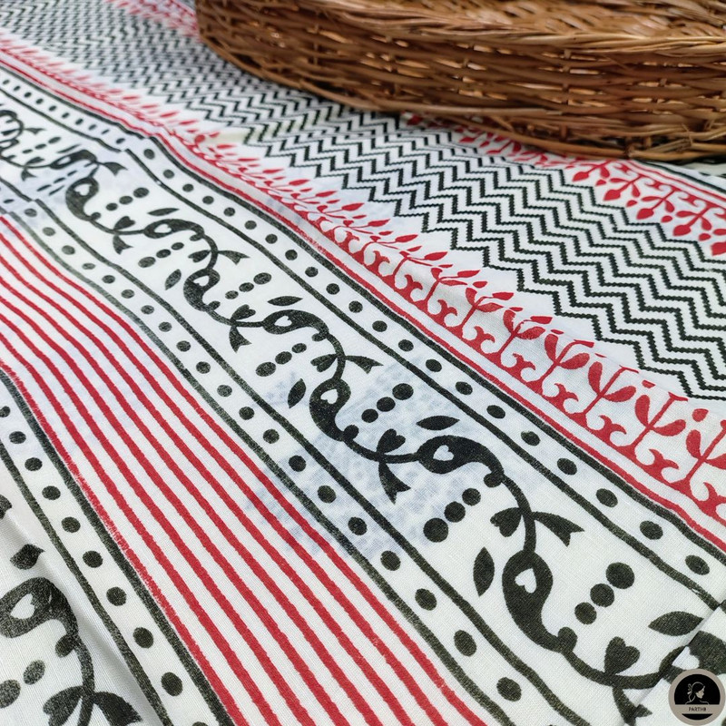 Soft Mul Mul Cotton Saree (White) best for summer season-1