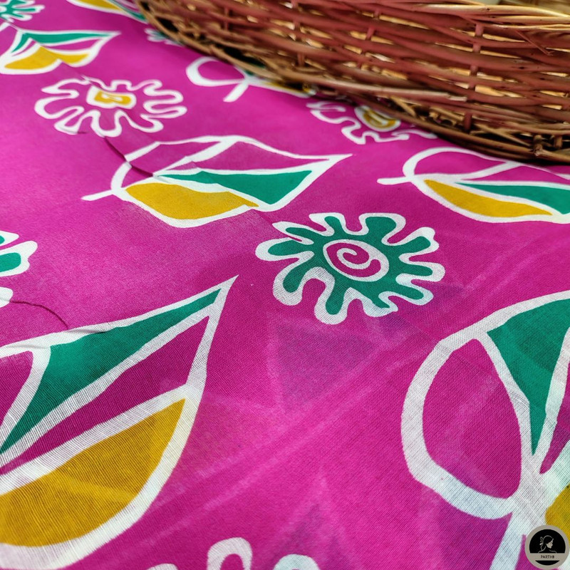 Soft Mul Mul Cotton Saree (White) best for summer season-1