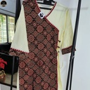 Ajrakh Print Pure Cotton Angrakha Kurti for Women-1