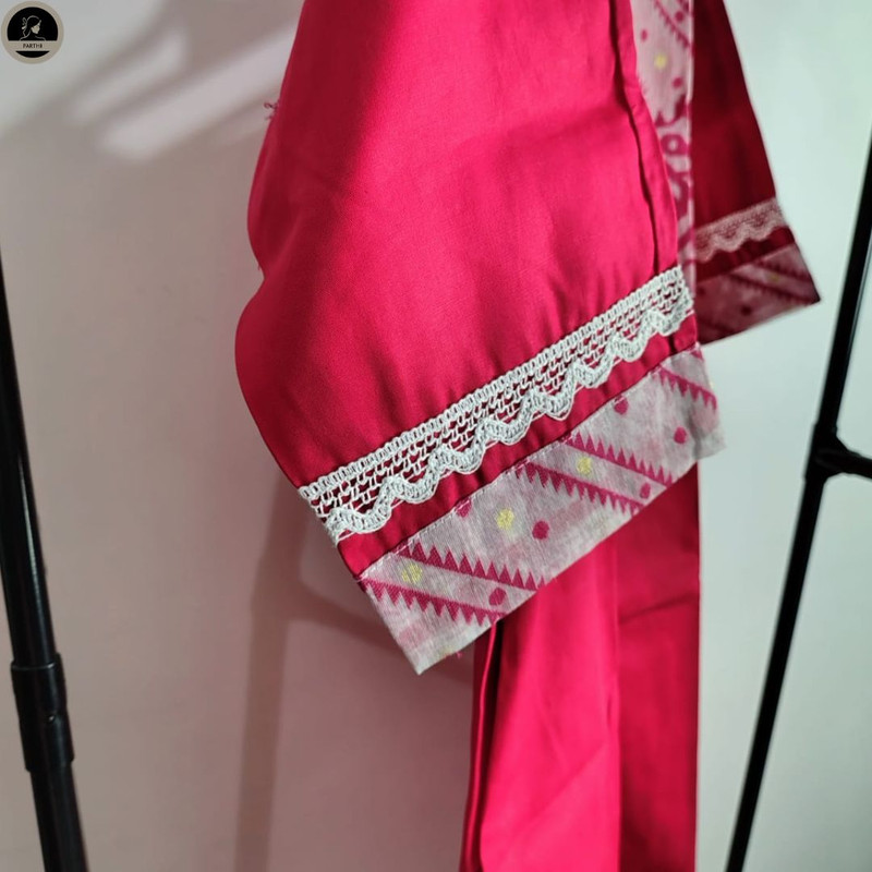 Pure Cotton Dhakai Jamdani Kurti for Women-2