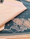 Brown Kota Saree with Embroidery Work,  Unstitched Blouse Piece, Perfect For Summer, Daily Wear Saree-3