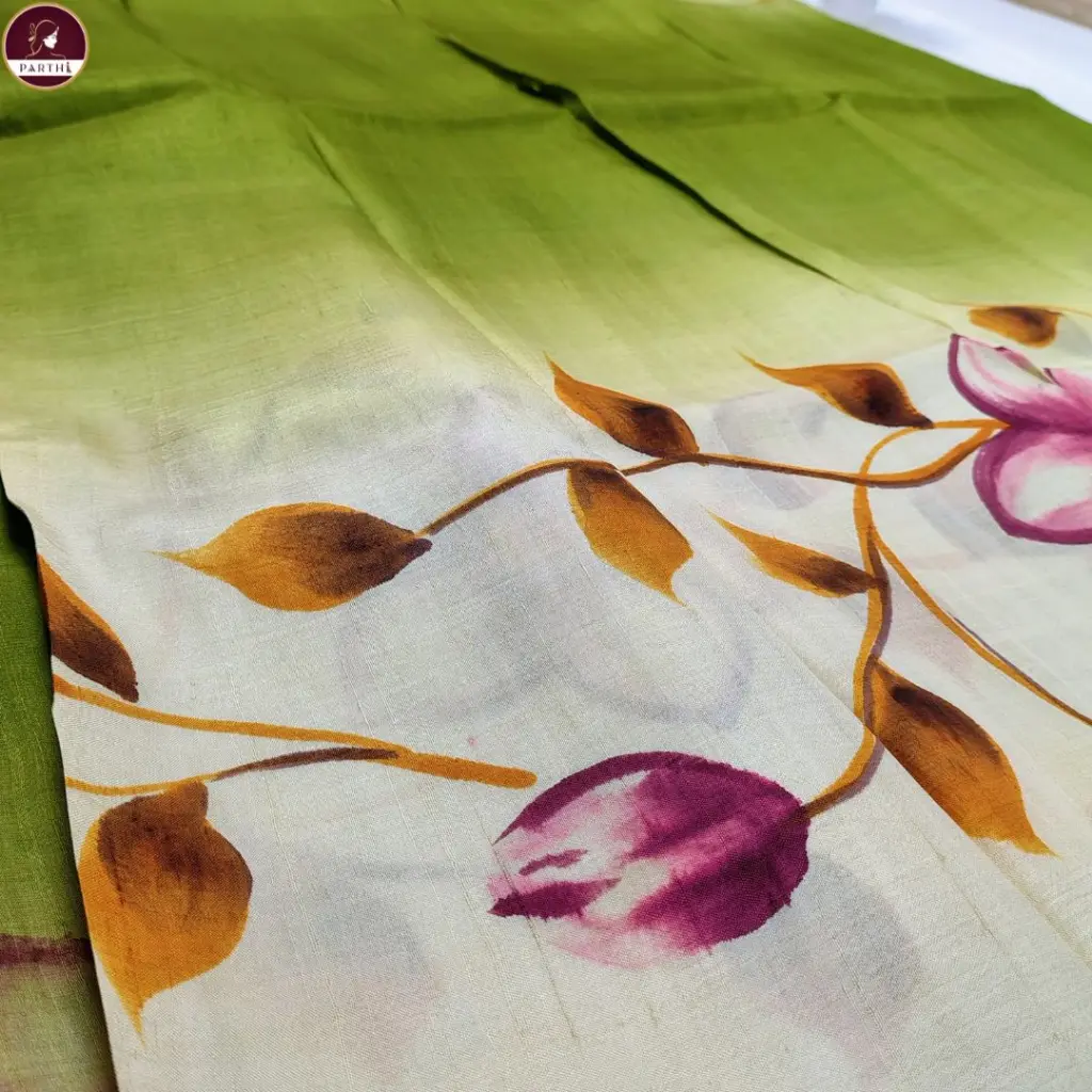 murshidabad-hand-printed-silk-saree-green-cream.webp