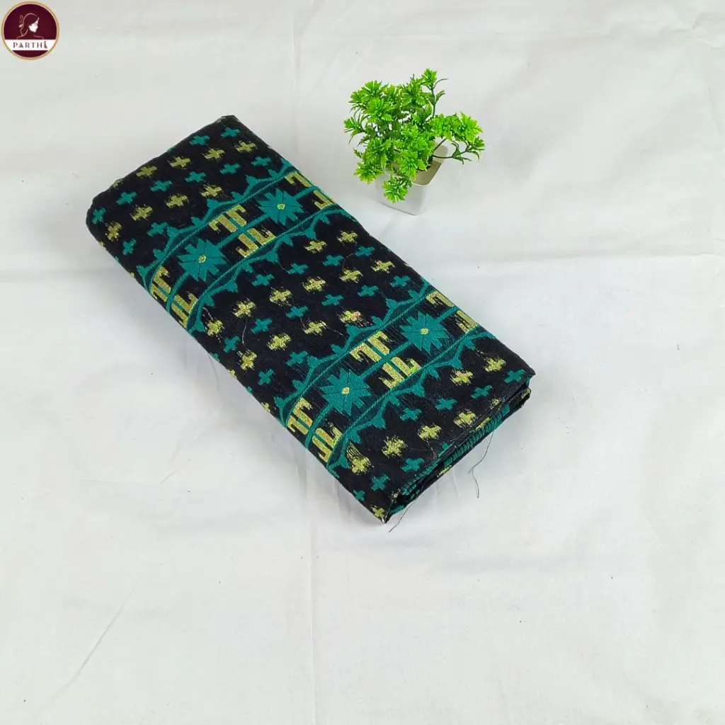dhakai-jamdani-saree-black-sea-green-handwoven.webp