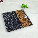 Pure South Cotton Check Saree in Black with Zari Border.webp