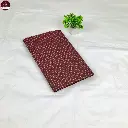 Pure South Cotton Check Saree in Maroon with Zari Border.webp