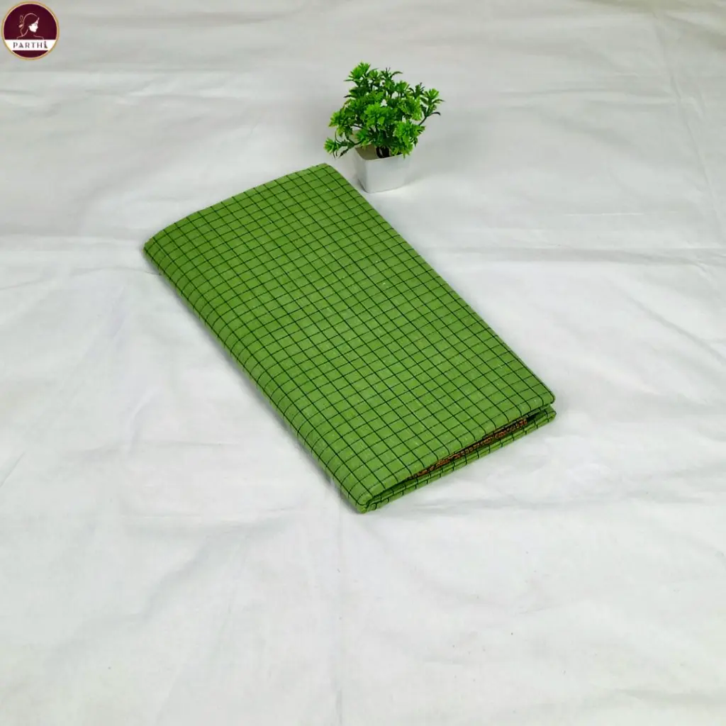pure-south-cotton-check-saree-green-zari-border.webp