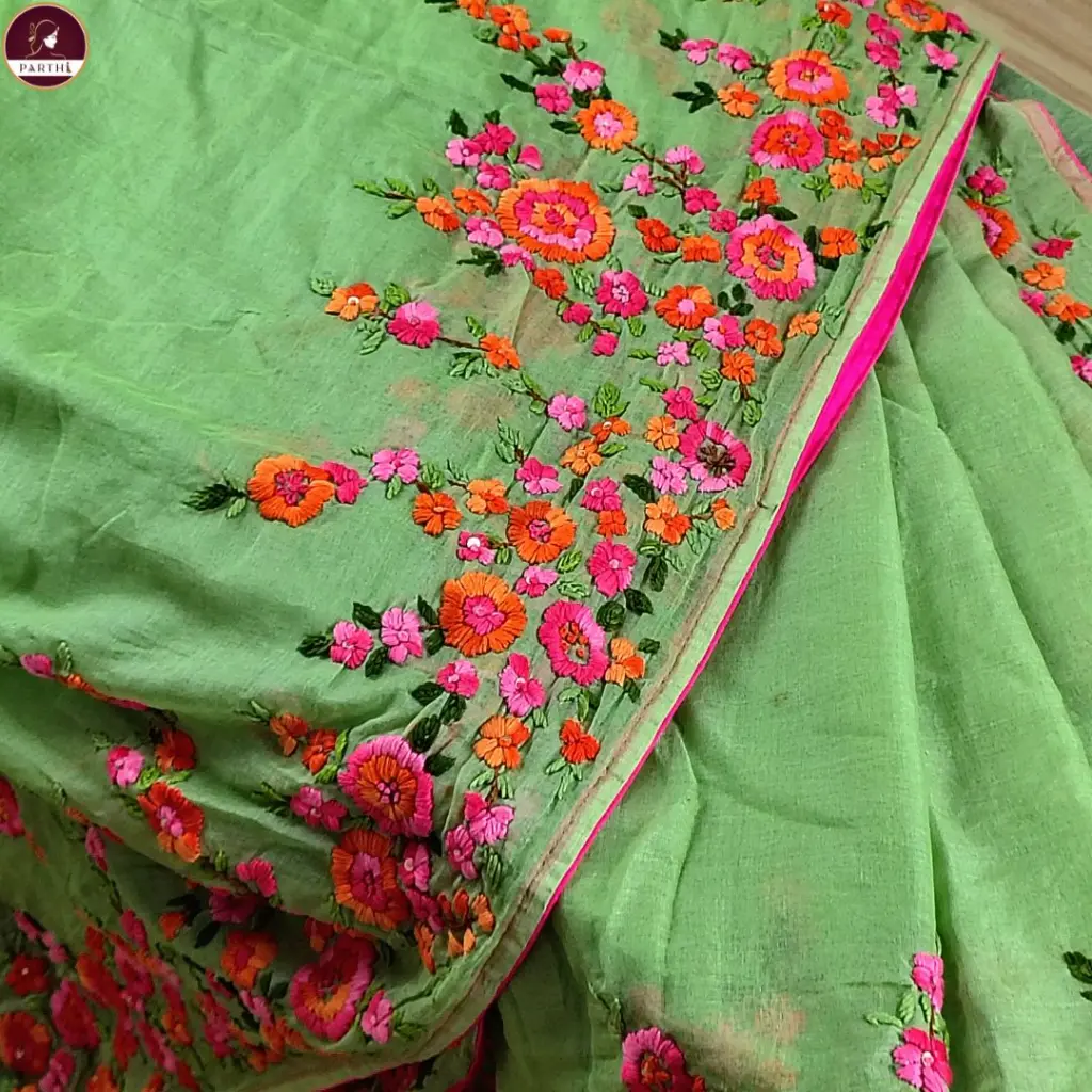 Tusser-embroidery-green-saree-with-bp (3).webp