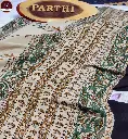 Kalamkari Modal Silk Saree with Blouse Piece –Green-Brown, Vegetable Dyed 2.webp