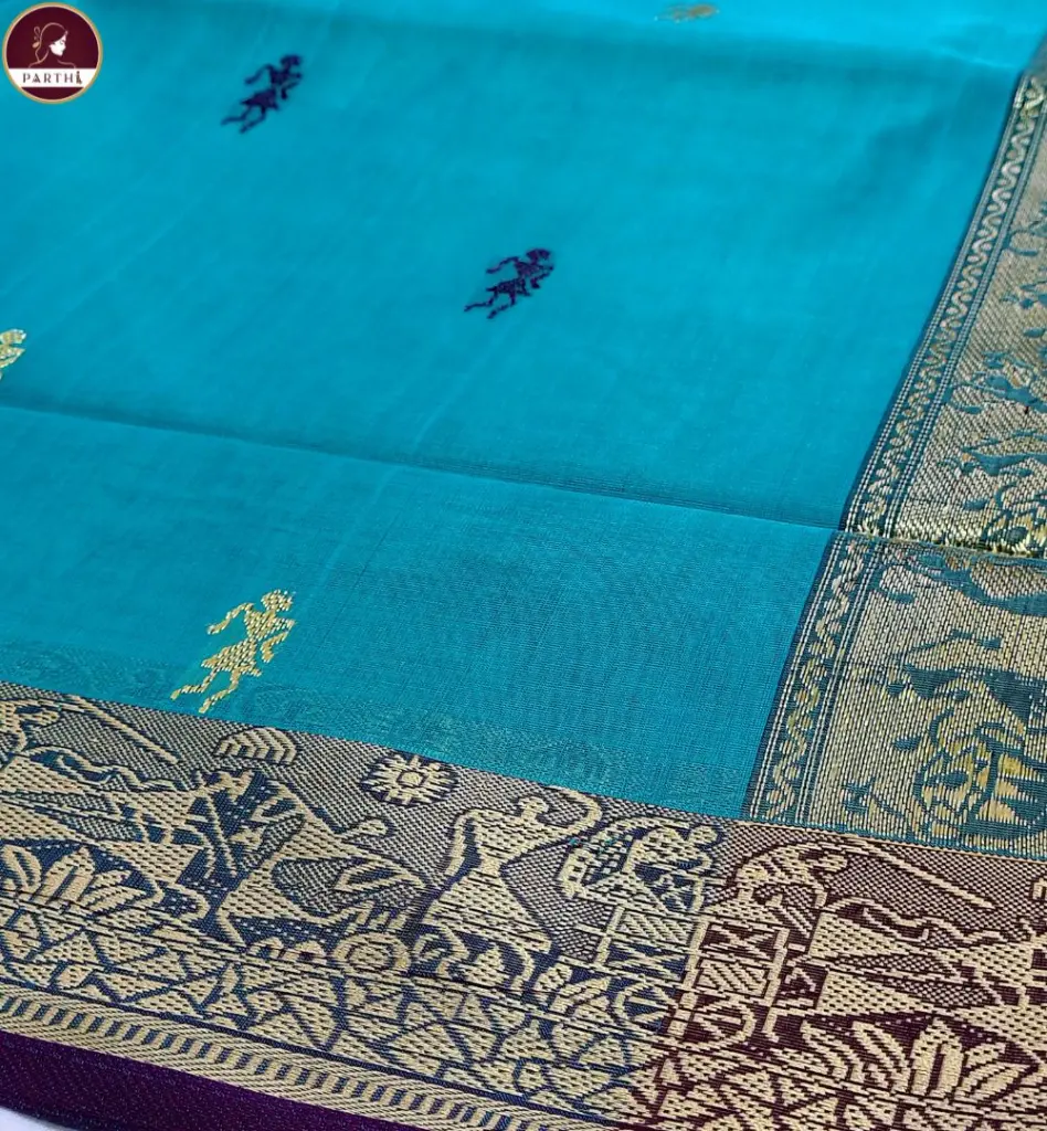 Blue-Kanchpuram-with-zari-border 3.webp