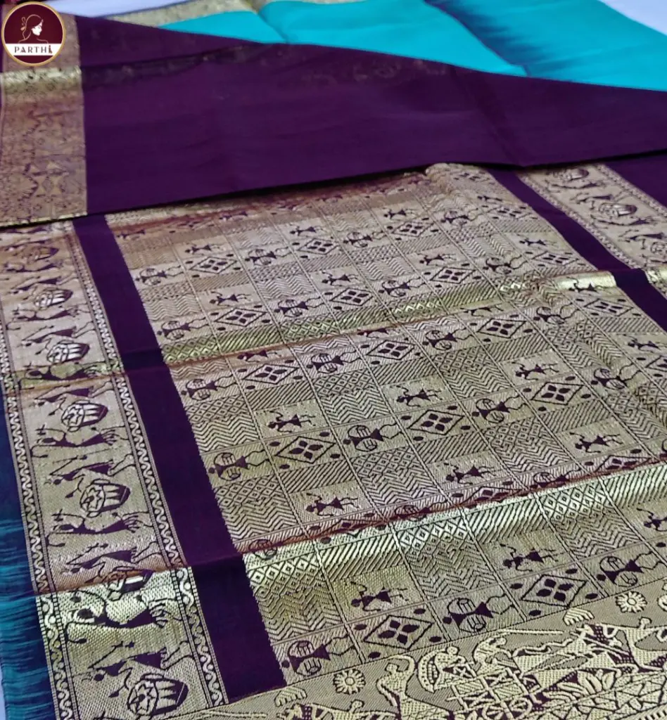 Blue-Kanchpuram-with-zari-border 2.webp