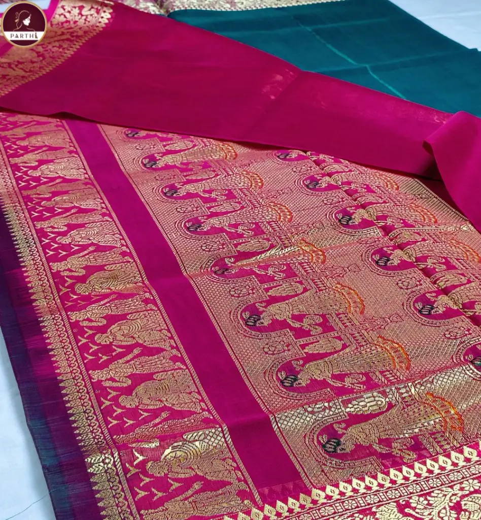 Blue-Kanchpuram-with-zari-border 3.webp