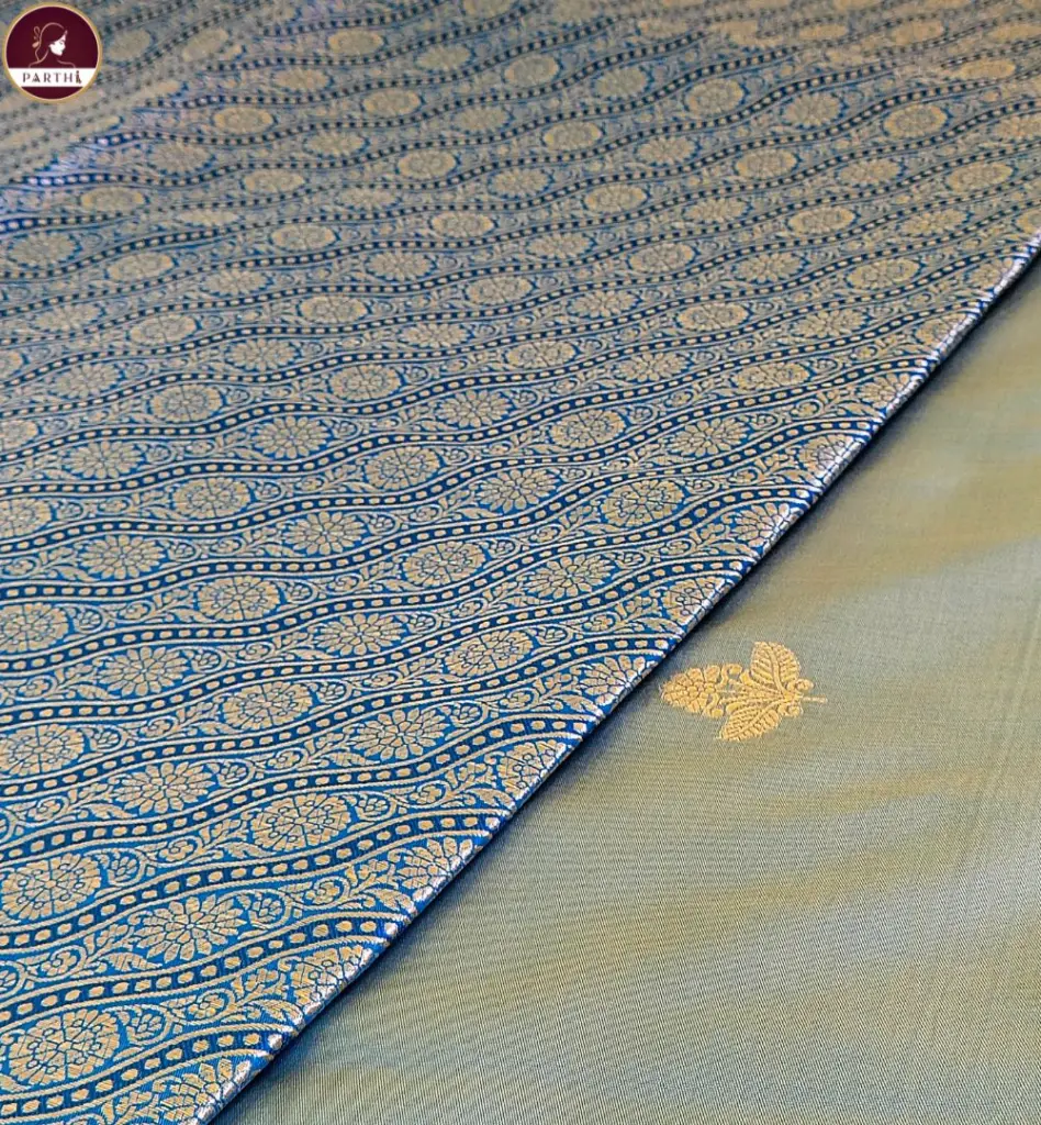 Green-Katan-Banarashi-Silk-with-zari-border 3.webp