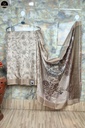 Green Bapta Silk Saree with Beautiful Sculpture Design in Pallu, Beautiful Printed Body with Unstitched Blouse Piece