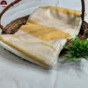Yellow Khadi Cotton with Unstitched Blouse Piece