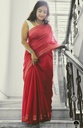 Bhagalpuri Daily Wear Saree, Plain Pink Colour Body with Designed Border, Comforable for Summer