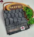 Maheshwari Eco Silk Saree – Grey Color (Vegetable Dyed)