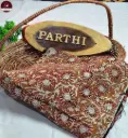 Kalamkari Modal Silk Saree with Blouse Piece – Brown-Red, Vegetable Dyed