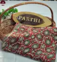Kalamkari Modal Silk Saree with Blouse Piece – Red-Green, Vegetable Dyed