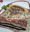 Kalamkari Modal Silk Saree with Blouse Piece – Cream-brown, Vegetable Dyed