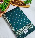 Green Resham Katan Silk Saree with All Over Resham Thread Work & Attached Blouse Piece | Premium Handwoven Ethnic Saree