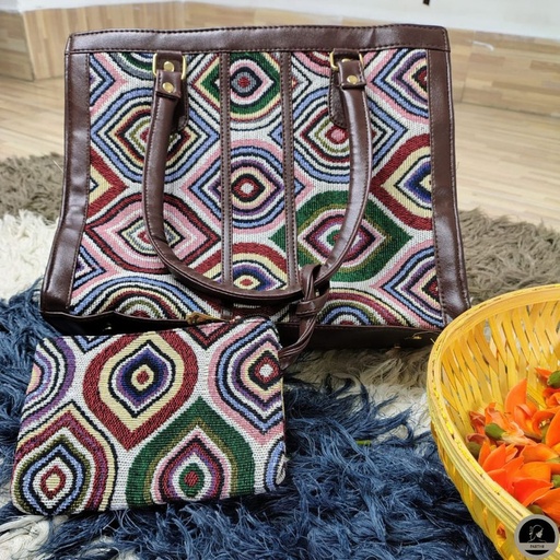 Printed Side Bag with Pocket Pouch