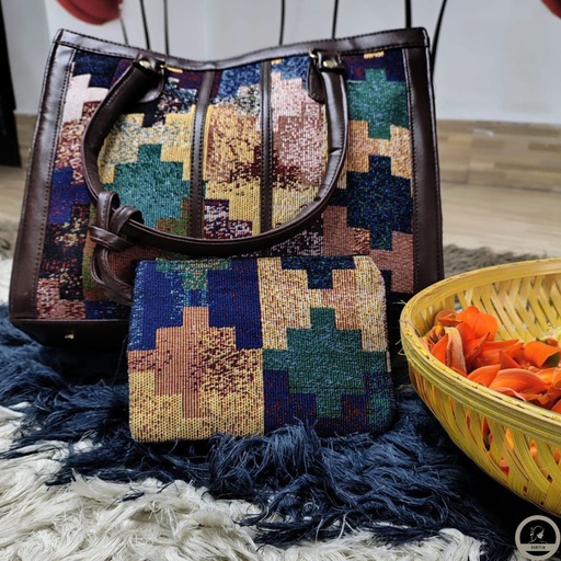 Printed Side Bag with Pocket Pouch