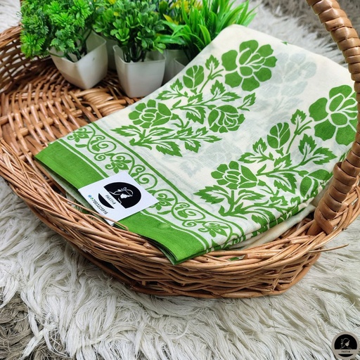 Soft Mul Mul Cotton Saree (White) best for summer season